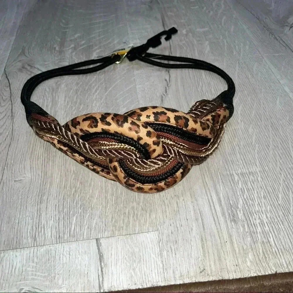 NWT/ leopard accent belt sz m/ l